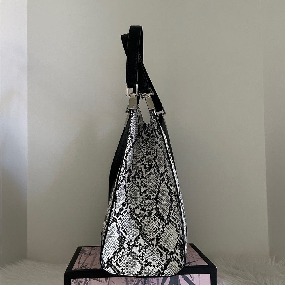 Steve Madden Black & Snake Skin Purse - NWOT - Picture 4 of 11